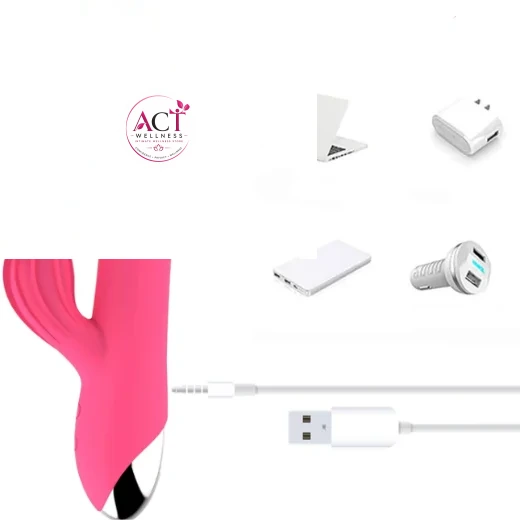Clitoris G-spot Stimulation with 10 Modes Vibrations Dual Motor Stimulator - Product Gallery View 5 | act wellness