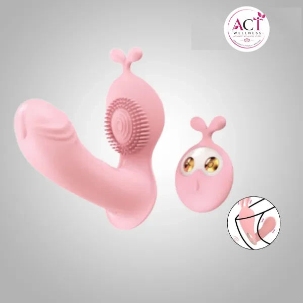 10 Speeds G Spot Massager Clitoris Vibrator Stimulator Wearable Rabbit Dildo Panty - Buy Online in India | act wellness - view 1