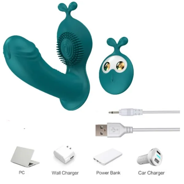 10 Speeds G Spot Massager Clitoris Vibrator Stimulator Wearable Rabbit Dildo Panty - Product Gallery View 2 | act wellness
