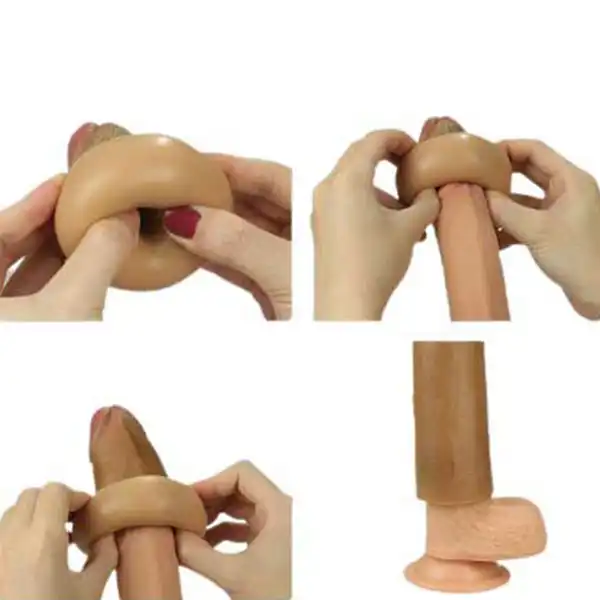 7 Inch realstic smooth silicone penis sleeve - Product Gallery View 2 | act wellness