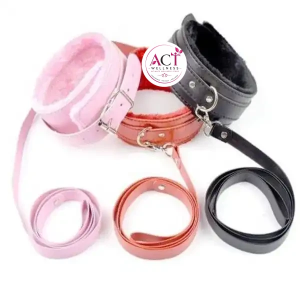 Collar with Leash Fetish BDSM Dog Slave - Product Gallery View 4 | act wellness