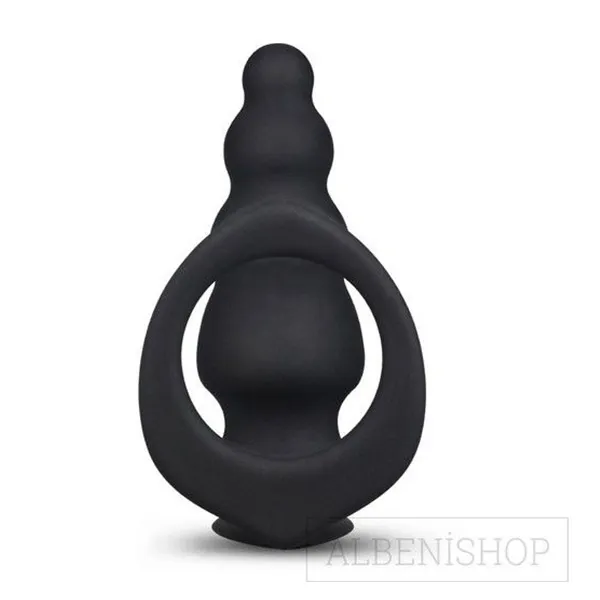 Combo Master Cock Ring and Anal Plug - Product Gallery View 2 | act wellness