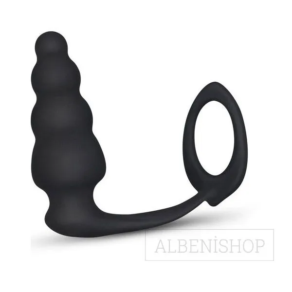 Combo Master Cock Ring and Anal Plug - Product Gallery View 3 | act wellness