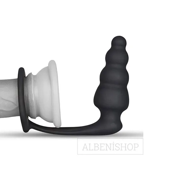 Combo Master Cock Ring and Anal Plug - Product Gallery View 4 | act wellness