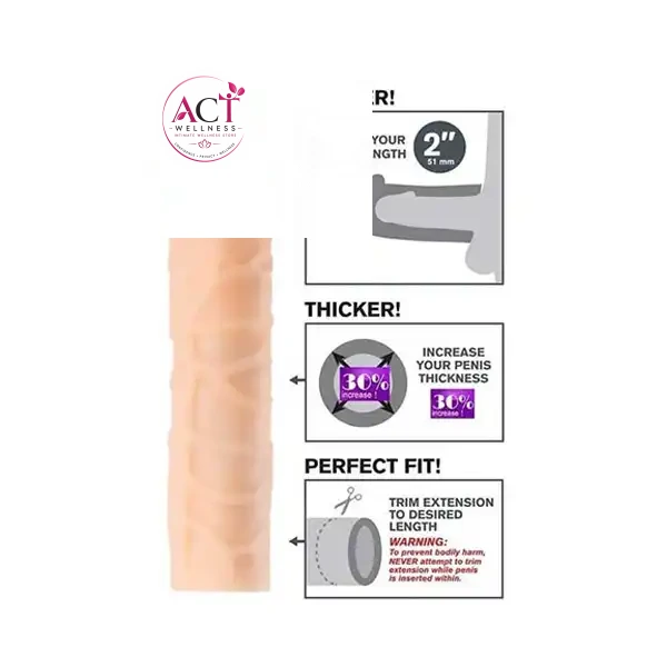 Condom Penis Enlarger Sleeve For Men - Product Gallery View 2 | act wellness