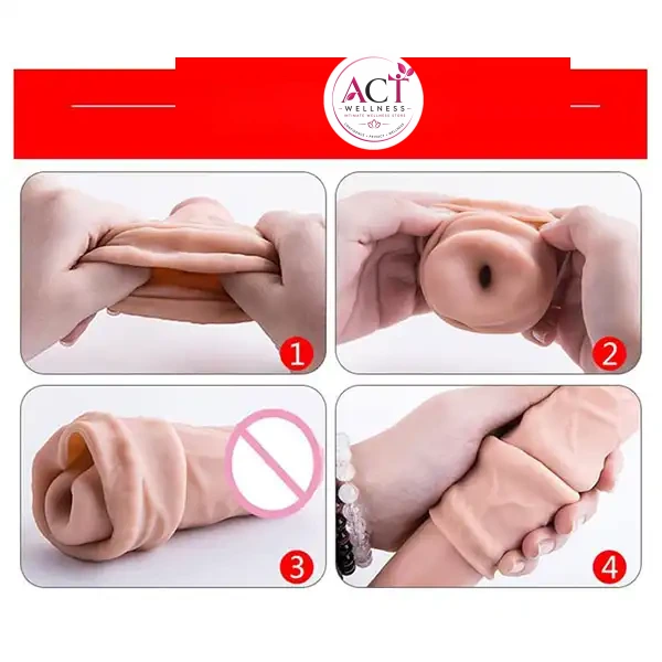Condom Penis Enlarger Sleeve For Men - Product Gallery View 3 | act wellness