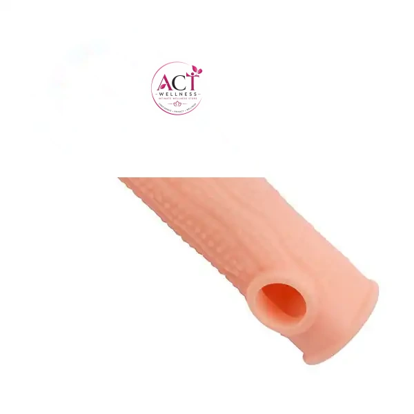 Corn Style Reusable Penis Sleeve Extender For Men - Product Gallery View 4 | act wellness
