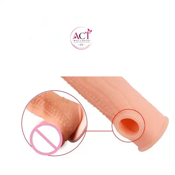 Corn Style Reusable Penis Sleeve Extender For Men - Product Gallery View 7 | act wellness