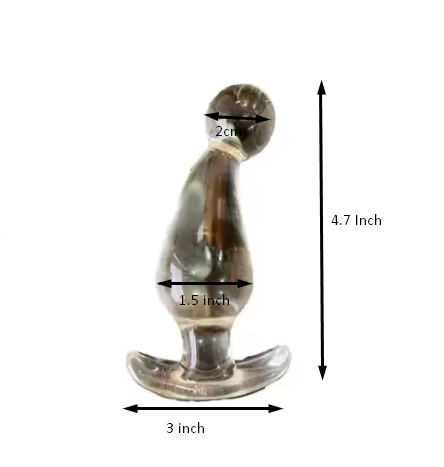 Crystal Bulb Anal Butt Plug Glass - Product Gallery View 3 | act wellness