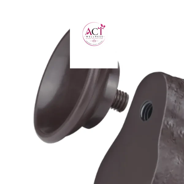 Dark Brown Without Balls Skin Dual Layer 8 Inch Dildo - Product Gallery View 2 | act wellness