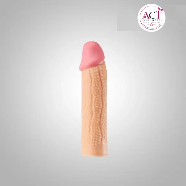 Delay Ejaculation Realistic Penis Extender Sleeves - Buy Online in India | act wellness - view 1