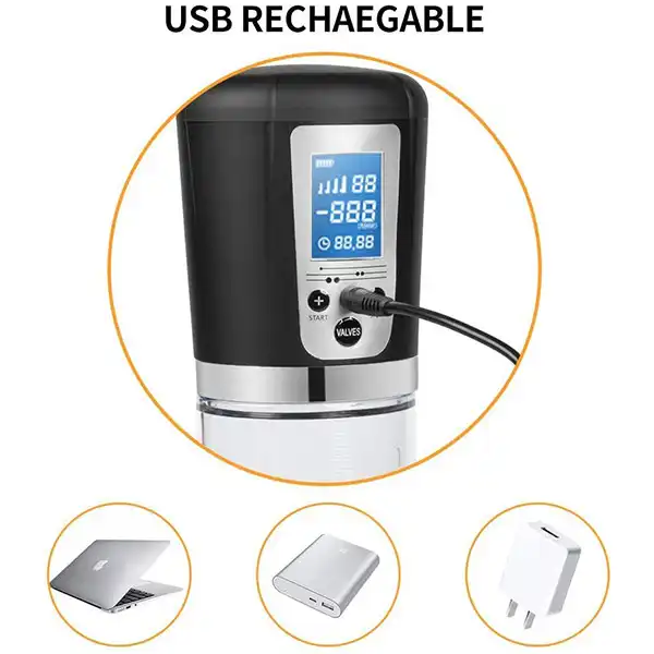 Digital rechargeable Vacuum Electric Penis Enlargement Pump - Product Gallery View 3 | act wellness