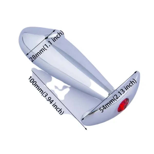 Dildo Shape Metal Butt Plug - Product Gallery View 3 | act wellness