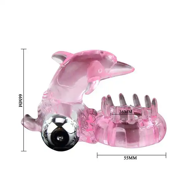 Dolphin Vibrator Penis Ring Cock Delay G-spot Stimulator Couple Ring - Product Gallery View 2 | act wellness