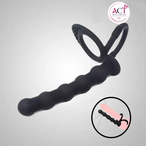 Double Penetration For Couples Anal Beads Butt Plug - Buy Online in India | act wellness - view 1
