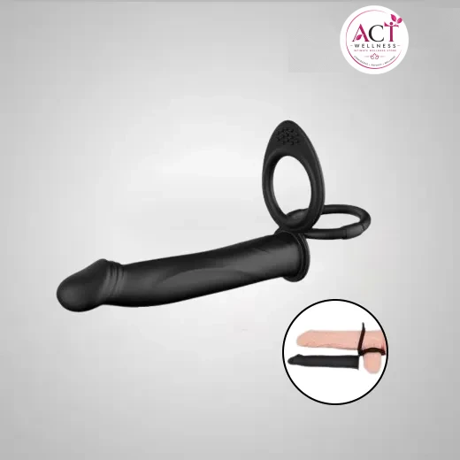 Double Penetration Penis Strap on Anal Dildo - Buy Online in India | act wellness - view 1