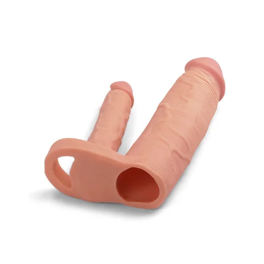 Double Penis Sleeve With Anal Dildo - Product Gallery View 3 | act wellness