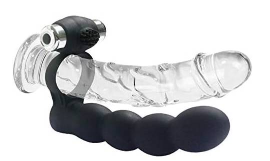 Silicone Double Penetrator Anal Sex Beads Butt Plug Cockring - Product Gallery View 2 | act wellness