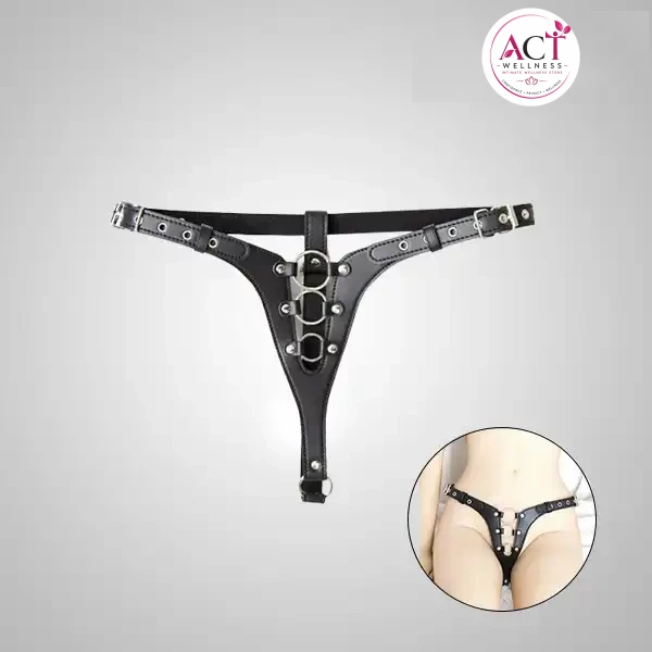 Female Adjustable Chastity belt Leather Bondage Panty - Buy Online in India | act wellness - view 1