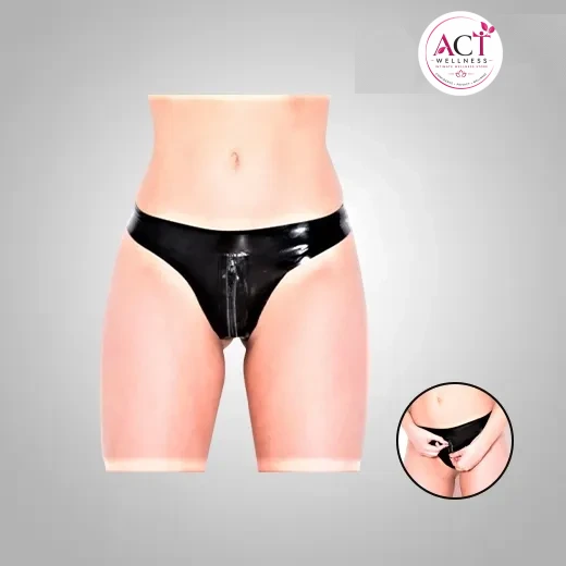 Female Crotchless Zip Thong - act wellness
