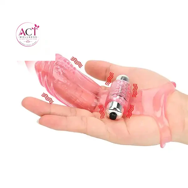 Finger Sleeve VibratorFemale G Spot Masturbator Massager - Product Gallery View 2 | act wellness