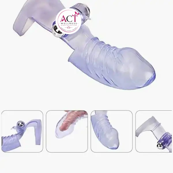 Finger Sleeve VibratorFemale G Spot Masturbator Massager - Product Gallery View 4 | act wellness