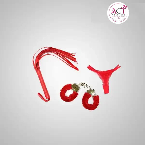Flogger Handcuff With Panty 3PCS Set - Buy Online in India | act wellness - view 1
