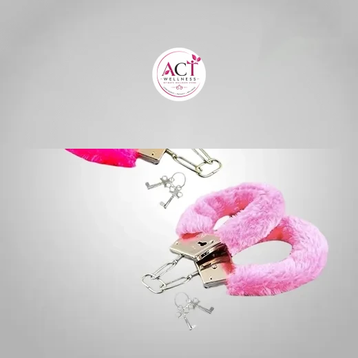 Furry Cuffs Working Metal Handcuffs with Keys - Buy Online in India | act wellness - view 1