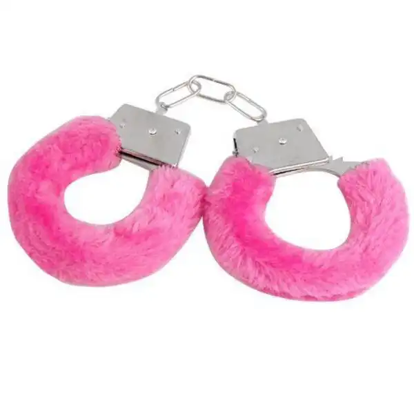 Furry Cuffs Working Metal Handcuffs with Keys - Product Gallery View 3 | act wellness