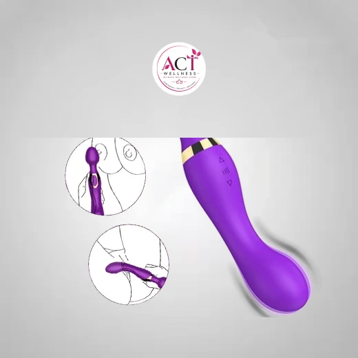 G-Spot Clitoral Multi Vibrating Wand Massager - act wellness