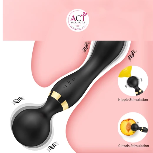 G-Spot Clitoral Multi Vibrating Wand Massager - Product Gallery View 3 | act wellness