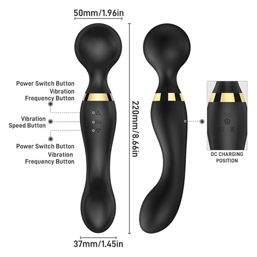 G-Spot Clitoral Multi Vibrating Wand Massager - Product Gallery View 4 | act wellness