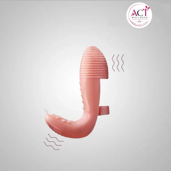 G-Spot Double Finger Sleeve Vibrator - Buy Online in India | act wellness - view 1