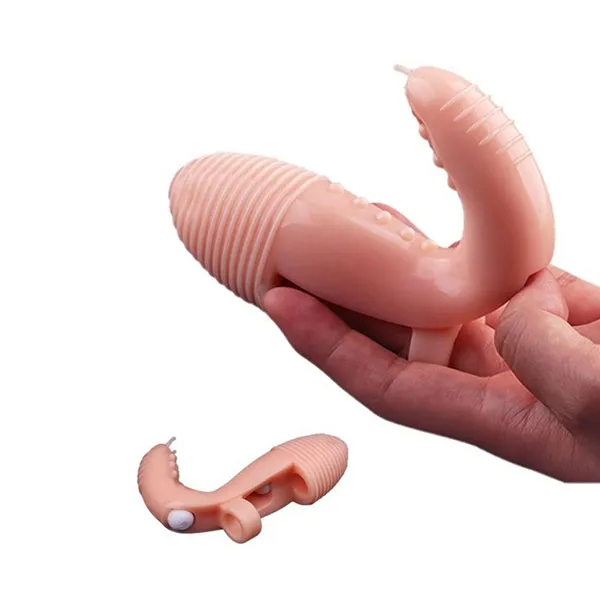 G-Spot Double Finger Sleeve Vibrator - Product Gallery View 4 | act wellness