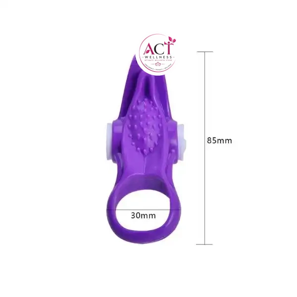 G Spot Oral Licking Penis Ring Vibrator - Product Gallery View 3 | act wellness