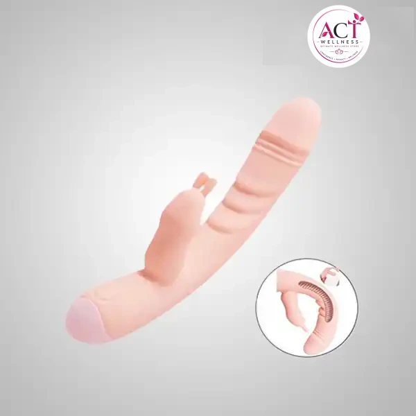 G-spot Rabbit Vibrator Double Stimulation Dildo Vibrator For Women Clitoris - Buy Online in India | act wellness - view 1
