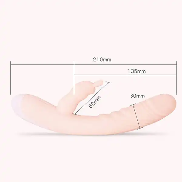 G-spot Rabbit Vibrator Double Stimulation Dildo Vibrator For Women Clitoris - Product Gallery View 2 | act wellness