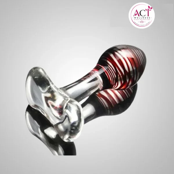 Glass Anal Butt Plug Unisex (Brown) - Buy Online in India | act wellness - view 1