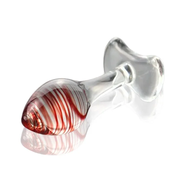 Glass Anal Butt Plug Unisex (Brown) - Product Gallery View 2 | act wellness