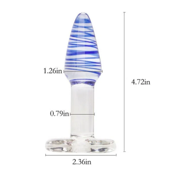 Glass Anal Plug Unisex - Product Gallery View 3 | act wellness
