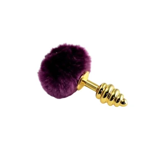 Golden Feather Thread Anal Plug Fox Tail - Product Gallery View 2 | act wellness