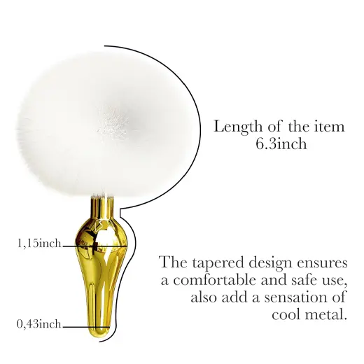 Golden Smooth, Anal Tail Plug for Men and Women - Product Gallery View 4 | act wellness