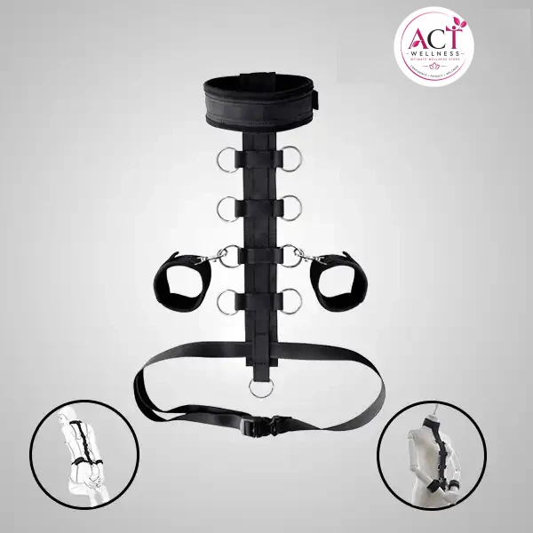 Handcuffs Collar Bondage Neck to Wrist for Women Couple - Buy Online in India | act wellness - view 1