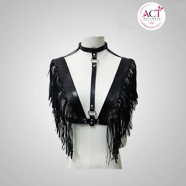 Harness leather bra & chest strap belt - Buy Online in India | act wellness - view 1