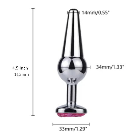 Heart Shape Anal Butt Plug Prostate Massager - Product Gallery View 5 | act wellness