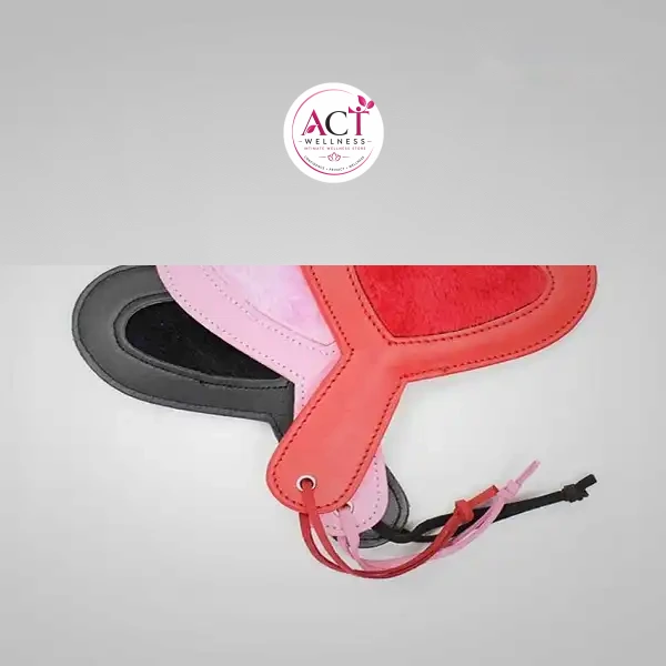 Heart-Shape Leather Hand Bat Spanking Floggers - Buy Online in India | act wellness - view 1
