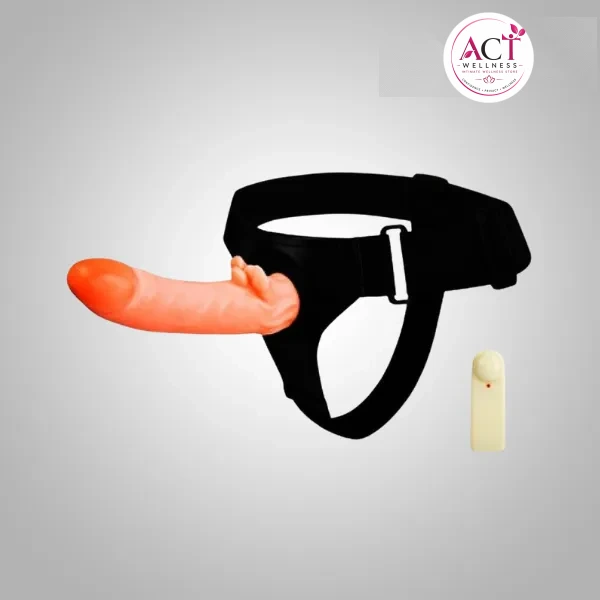 Hollow Strap-on Dildo with Attached Vagina - Product Gallery View 3 | act wellness