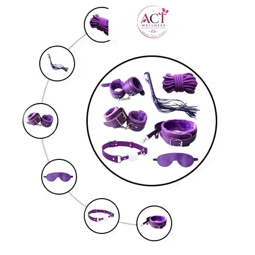 Hot 7 Pcs BDSM Bondage Set Kit - Product Gallery View 2 | act wellness