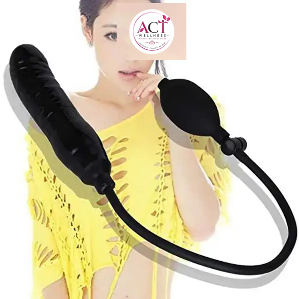 Inflatable Dildo Pump Penis Cock Anal Sex Toy - Product Gallery View 2 | act wellness