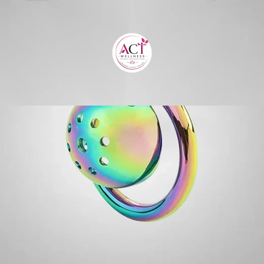 Inverted Flat Metal Chastity Device Lock for Men - Buy Online in India | act wellness - view 1